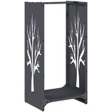  Stalak za drva antracit 40x30x80 cm hladno valjani čelik | shoptok.hr
