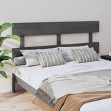  Uzglavlje za krevet sivo 154 x 3 x 81 cm od masivne borovine | shoptok.hr