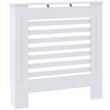 vidaXL Pokrov za radiator MDF bel 78 cm, (20769751) | Shoptok.si