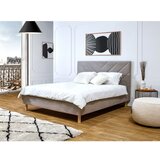Bobochic Paris Bež oblazinjena zakonska postelja z letvenim dnom 140x190 cm Romane – | Shoptok.si