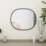 vidaXL Zidno ogledalo crna 30x25 cm | shoptok.hr