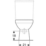 Geberit GEBERIT SELNOVA SQUARE WC SOLJA ZA MONOBLOK - PODNA RIMFREE (501.563.01.7) | ePonuda.com