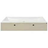  Umivalnik z odprtino za armaturo bela keramika 76x42,5x14,5 cm | Shoptok.si