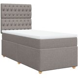  Krevet s oprugama i madracem smeđesivi 90x190 cm od tkanine | shoptok.hr