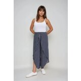 Marisse Navy Blue Striped Culottes Cene