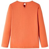  Dječja majica s dugim rukavima tamnonarančasta 116 | shoptok.hr