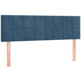  Box spring s madracem LED tamnoplavi 140x190 cm baršun | shoptok.hr