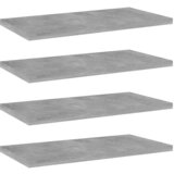 vidaXL Police za knjige 4 kom siva boja betona 40x20x1 5 cm od iverice Cijene
