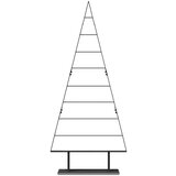 vidaXL Kovinsko božično drevesce z stojalom Črna 180 cm Jeklo | Shoptok.si