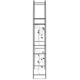 Vrtni Luk Cvjetni Crna 115 x 37 x 231 cm | shoptok.hr