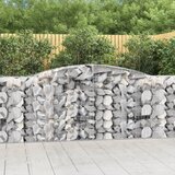 Lučne gabionske košare 5 kom 400x50x100/120cm pocinčano željezo | shoptok.hr