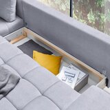 CARRYHOME sedežna garnitura, tkanina svetlo siva | Shoptok.si