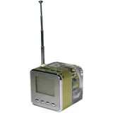 Multifunkcijski zvočnik z radio uro TT-028, MP3, zelena