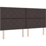 Box Spring Krevet s dušekom Tamnosmeđi 200x200 cm Tkanina | shoptok.hr