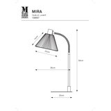 Markslöjd 108697 - Stona lampa MIRA 1xE14/40W/230V crna/bela | Eponuda.com