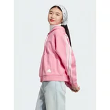 Adidas Dukserica za žene, boja: ružičasta, s kapuljačom, s uzorkom