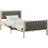  konstrukcija postelje z vzglavjem temno siva 100 x 200 cm, (5000084061) | Shoptok.si