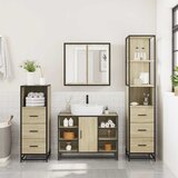  4-dijelni set kupaonskog namještaja boja hrasta sonome drveni | shoptok.hr