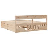  Okvir za krevet s ladice 180x200 cm od borovine | shoptok.hr
