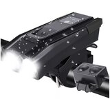  Set baterija. led svjetla za bicikl i truba usb vodootporna + stražnje svjetlo | shoptok.hr
