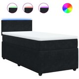 Box spring krevet s madracem crni 100x200 cm baršunasti | shoptok.hr