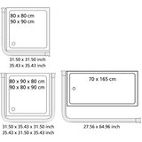 Wenko Črn univerzalen kotni drog za tuš zavese, ø 2 cm | Shoptok.si