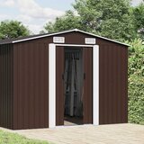  Vrtno spremište smeđe 257 x 990 x 181 cm od pocinčanog čelika | shoptok.hr