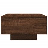  Stolić za kavu s LED svjetlima smeđi hrast 55x55x31cm | shoptok.hr