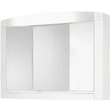 omarica z ogledalom swing 76 cm bela