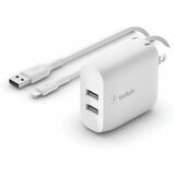 Belkin Dual USB-A Charger, 24W incl. Lightning Cable 1m, white cijene