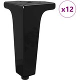  Noge namještaja 12 pcs Crna 54,1 x 54,1 x 100 mm Željezo | shoptok.hr