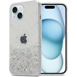 Cadorabo Ohišje, združljivo z Apple iPhone 15 PLUS in prozorna z bleščicami - Zaščitni ovitek iz prožnega silikona TPU s svetlečimi bleščicami, (20859828) Cene