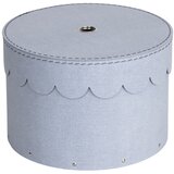 Bigso Box of Sweden Svetlo sive kartonaste škatle s pokrovom za shranjevanje v kompletu 2 ks ø 26x17,5 cm Wilma – | Shoptok.si