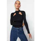 Trendyol Sweater - Black - Slim fit Cijene
