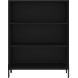  Visoka komoda crna 69,5 x 32,5 x 180 cm od konstruiranog drva | Eponuda.com