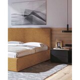 MESONICA Oker žuti tapecirani bračni krevet s prostorom za odlaganje s podnicom 140x200 cm Bufo – | shoptok.hr