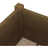 vidaXL vrtne sadilice 2 kom boja meda 31x31x70 cm od masivne borovine | shoptok.hr
