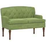 Ljubavni kauč s gumbima Svijetlo zelena 111 x 65 x 79 cm Baršun | Eponuda.com