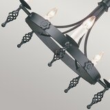 Elstead BY5-BLACK - Luster na lancu BELFRY 5xE14/60W/230V | Eponuda.com