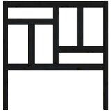  Posteljno vzglavje črno 95,5x4x100 cm trdna borovina, (20645986) | Shoptok.si