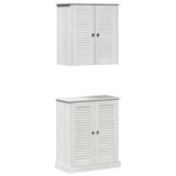 vidaXL Set namještaja za kupaonicu 2 pcs Smeđa 67.5 x 34 x 80 cm | shoptok.hr