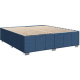  Krevet s oprugama i madracem plavi 200 x 200 cm od tkanine | shoptok.hr