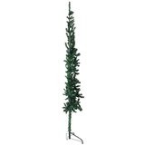  Tanka umjetna polovica božićnog drvca sa stalkom zelena 240 cm | shoptok.hr