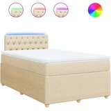 vidaXL Krevet box spring s madracem krem 120 x 190 cm od tkanine | shoptok.hr