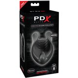 PDX Elite - silikonski vibrator za penis (crni) | shoptok.hr