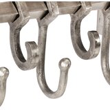  Stalak za prtljagu s vješalicama ogledalom aluminijski Srebrna | shoptok.hr