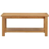 vidaXL Stolić za kavu 90 x 45 x 40 cm od masivne hrastovine | shoptok.hr
