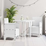  Vrtni Stol Set 2 Bela Plastika Ratan Stil Standard Lahki, (22015561) | Shoptok.si
