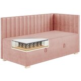 Ghado Roza kotna otroška postelja s prostorom za shranjevanje z vzmetnico 90x200 cm Snugi - | Shoptok.si