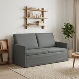  Kauč za dvoje Tamnosiva 150 x 81 x 82 cm Tkanina Slike